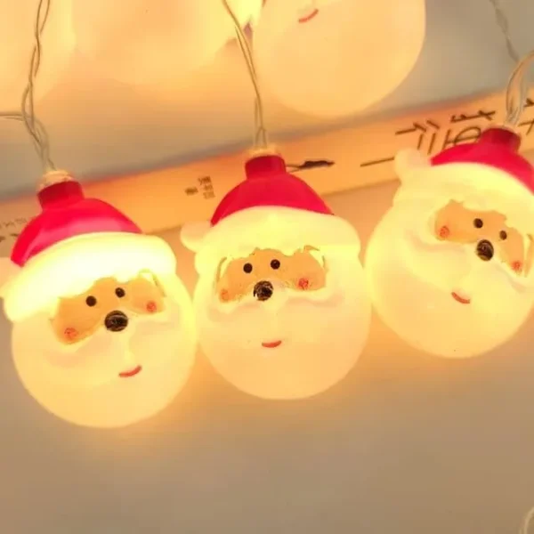 Christmas Wish Ball Santa Curtain Led Lights - Image 2