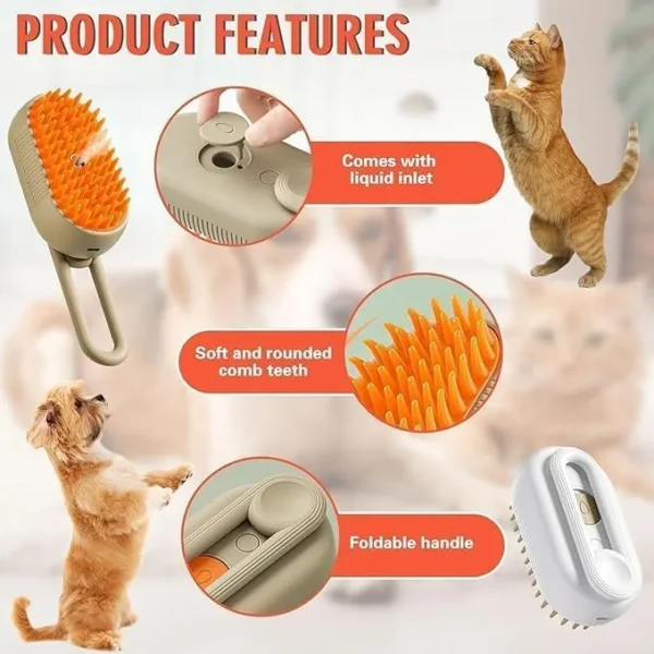 Handle Pet Steam Brush - Image 5