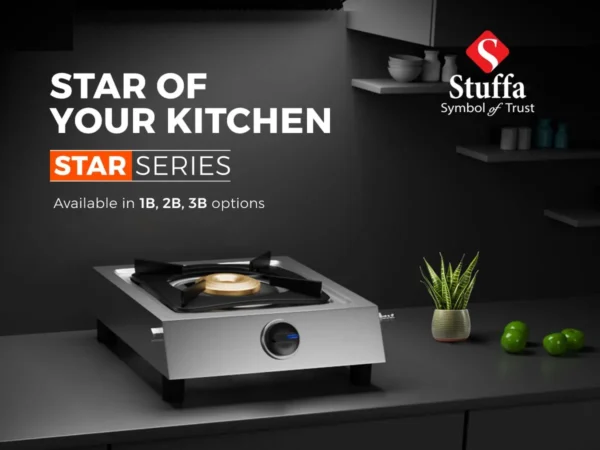Gem Gas Stove Single Burner Chula LPG 1 Burner Stainless Steel Star - Image 2