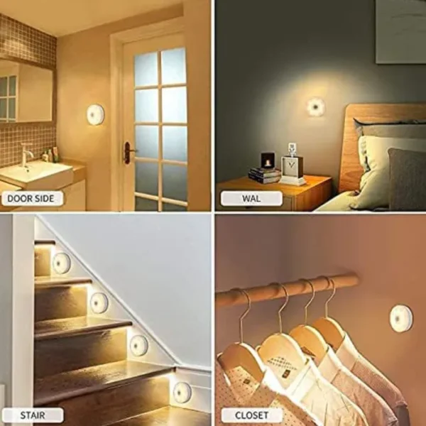 Round Shape 8 LED Motion Sensor Induction Led Light - Image 4