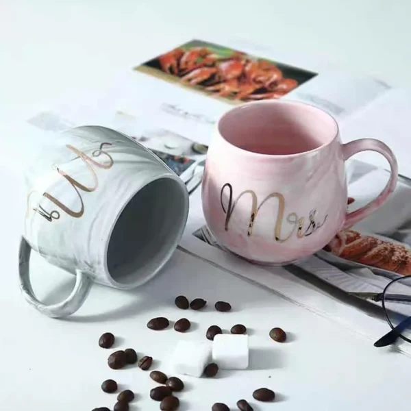 Ceramic Coffee Mug 300Ml Marble Finish