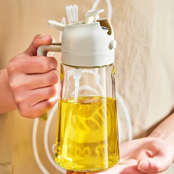 Oil Sprayers, 2 In 1 Olive Oil Dispenser & Oil Sprayer Oil Pots For Kitchen, Salad,Bbq,Roasting, Oil Vinegar Bottle