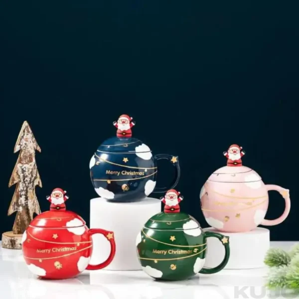 Merry Christmas Coffee Mug with Santa - Image 2