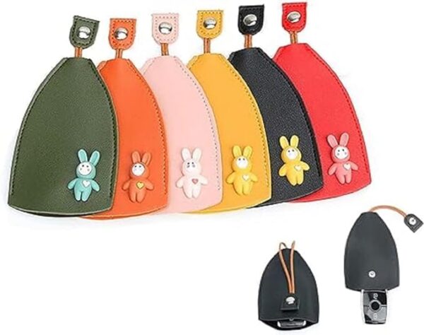 Creative Pull Out Key Case, PU Leather Key Pouch