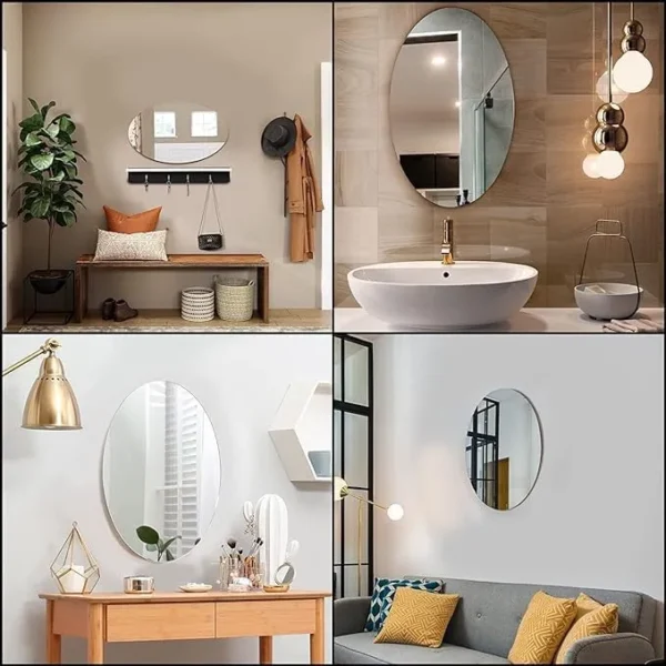 Mirror Flexible Oval Mirror Stickless - Image 6