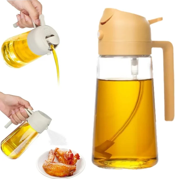 Oil Sprayers, 2 In 1 Olive Oil Dispenser & Oil Sprayer Oil Pots For Kitchen, Salad,Bbq,Roasting, Oil Vinegar Bottle - Image 8