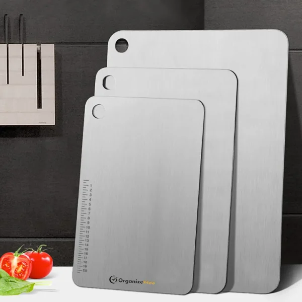 Chopping Board Stainless Steel Metal Cutting Kitchen - Image 4