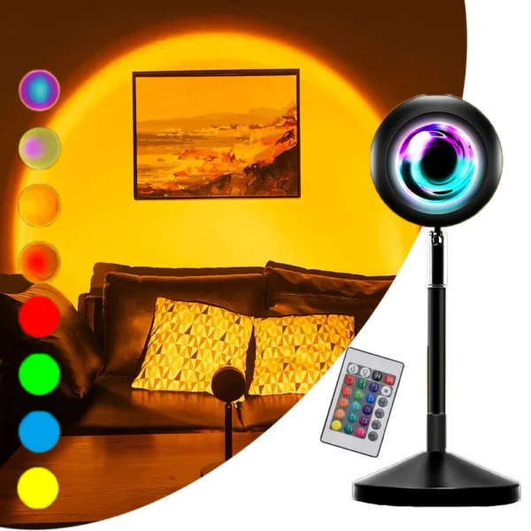 16 in 1 Sunset lamp With Remote - Image 4