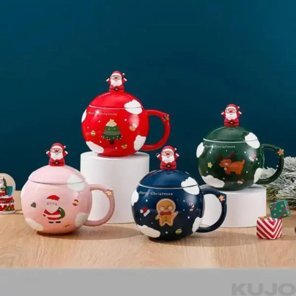Merry Christmas Coffee Mug with Santa - Image 5
