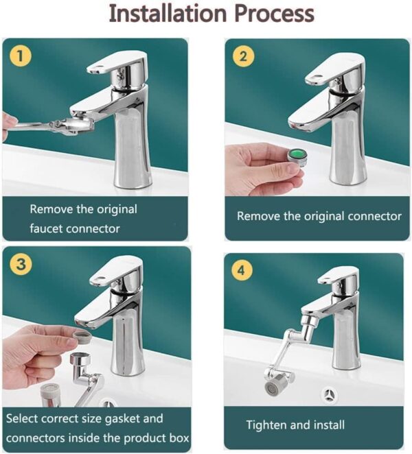 Multiple 1080 Degree Rotating Faucet - Image 4