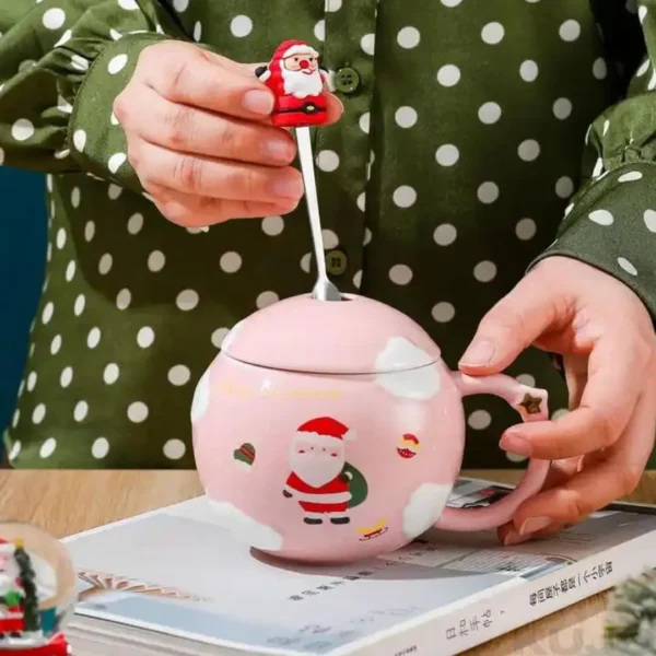Merry Christmas Coffee Mug with Santa - Image 4