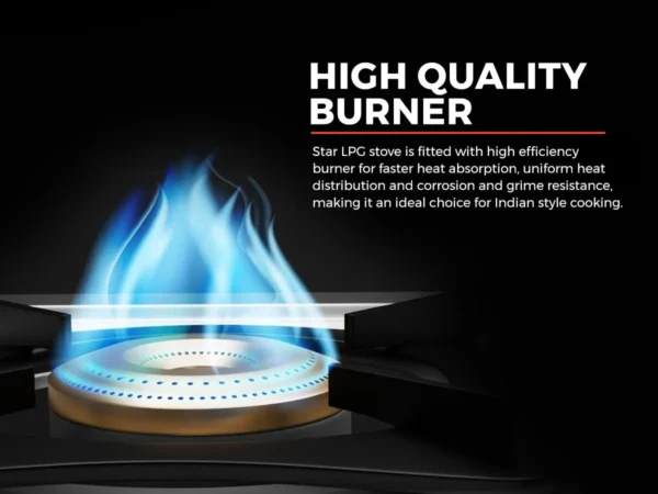 Gem Gas Stove Single Burner Chula LPG 1 Burner Stainless Steel Star - Image 7
