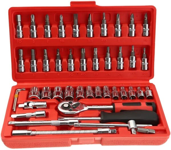 46 in 1 Tools Kit,Multi Purpose Combination Tool Case