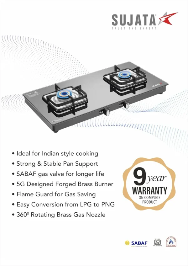 Shrest 2B Gas Stove 2 Burners - Image 3