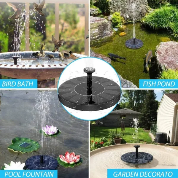 Plastic Fountain Solar Power Floating Water Pump - Image 3