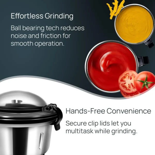 Rx850 Mixer Grinder 800 Watt Mixer Grinder with 3 Jars - Image 6