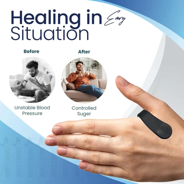 Sugar Control LI4 Acupressure Point Clip (4 Piece) - Wearable Hand Massager for Headache, Migraine, Arthritis, and Tension Relief - Image 3