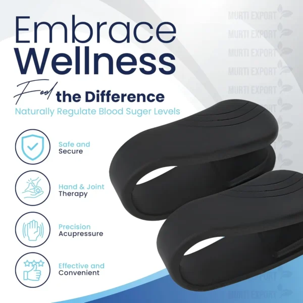 Sugar Control LI4 Acupressure Point Clip (4 Piece) - Wearable Hand Massager for Headache, Migraine, Arthritis, and Tension Relief - Image 7
