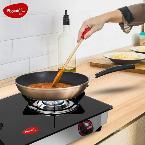 Grand 2B Stovekraft Favourite Glass Top 2 Burner Gas Stove, Manual Ignition (Black) - Image 4