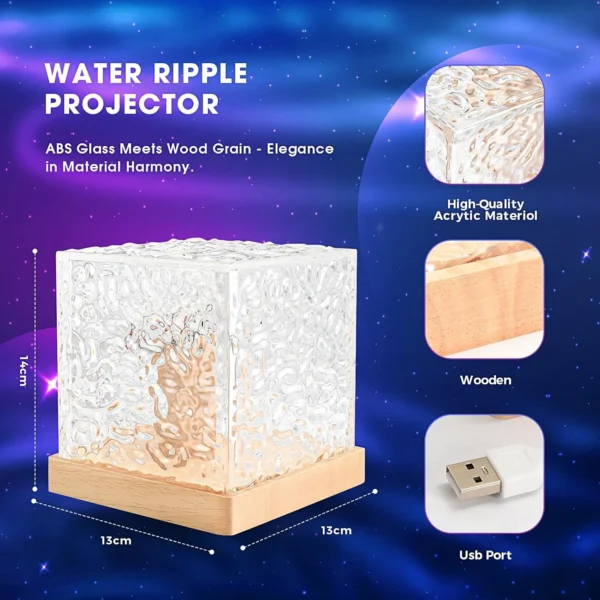 Ocean Wave Galaxy Projector-16 Color | Night Light Remote Control - Image 6