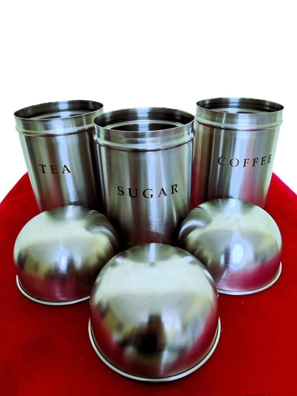 TEA SUGAR COFFEE(BULLET) canister set container - Image 4