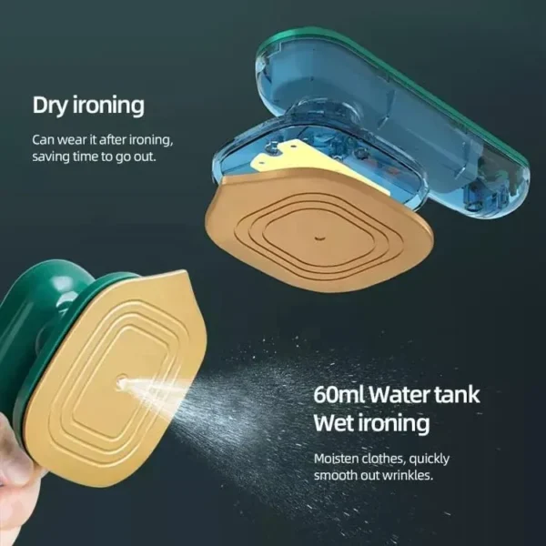 Stream Mini Portable Travel Iron Standing Ironing Dry & Wet Press for Travelling - Image 3