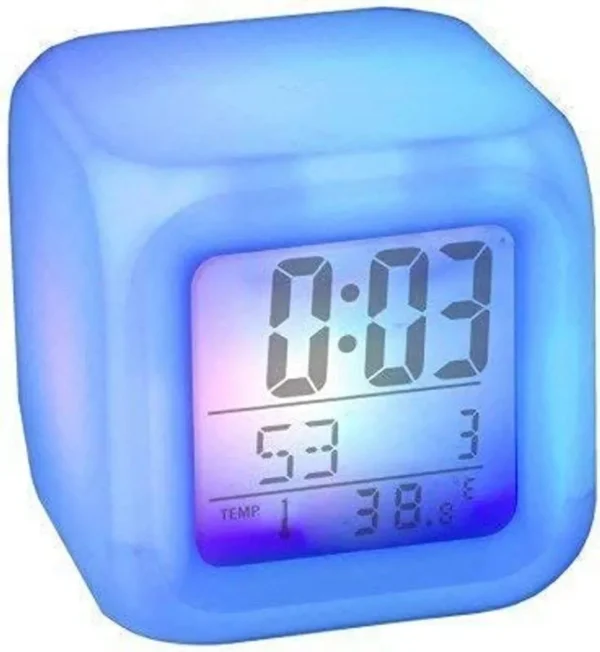 Color Changing Small Portable Alarm Clock - Image 9