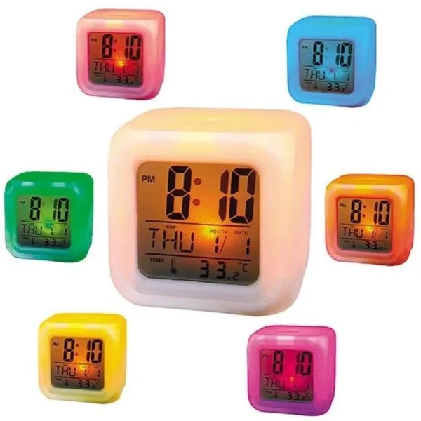 Color Changing Small Portable Alarm Clock - Image 8