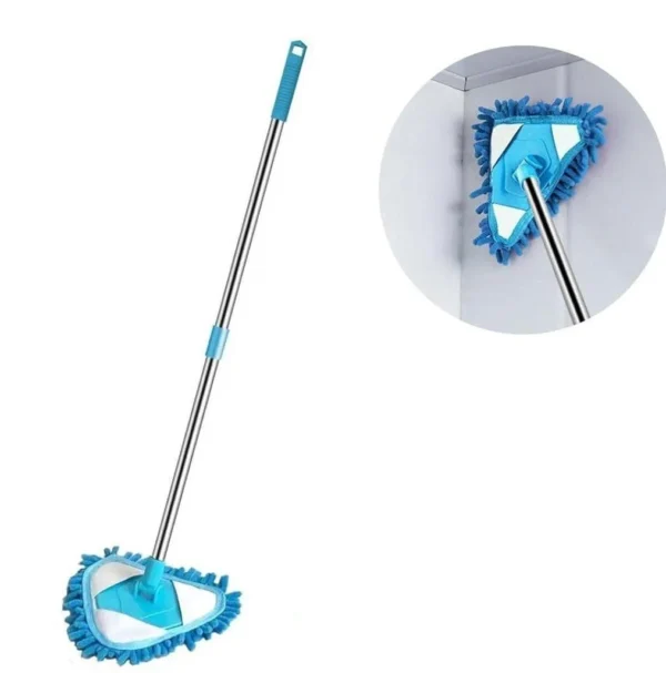 Triangle Mop Steel Rod ,Foldable Microfiber Triangle Fan Cleaning Duster - Image 7