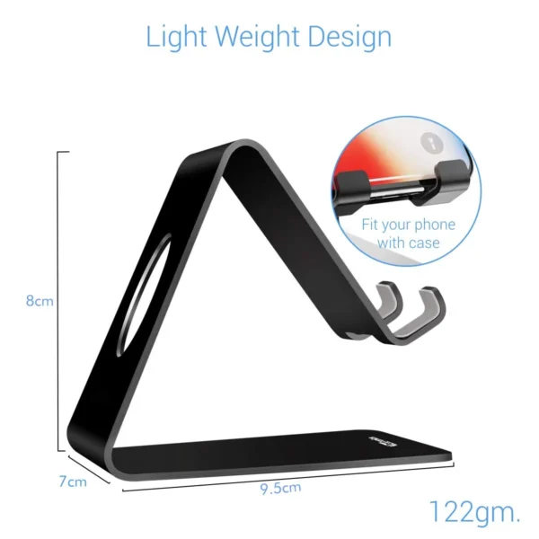 Desktop Stainless Steel Metal Mobile Cell Phone Stand - Image 3