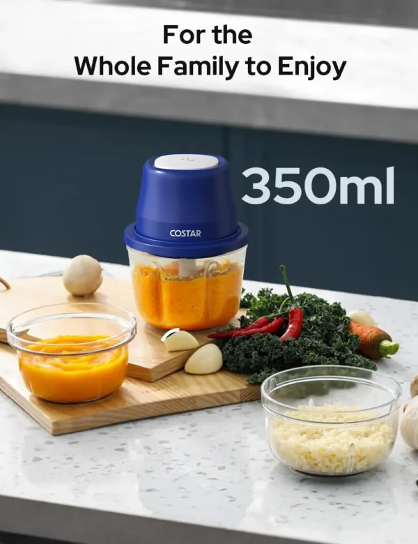 Electric Mini Garlic Chopper - 2-in-1 USB Rechargeable Vegetable Cutter - Image 6