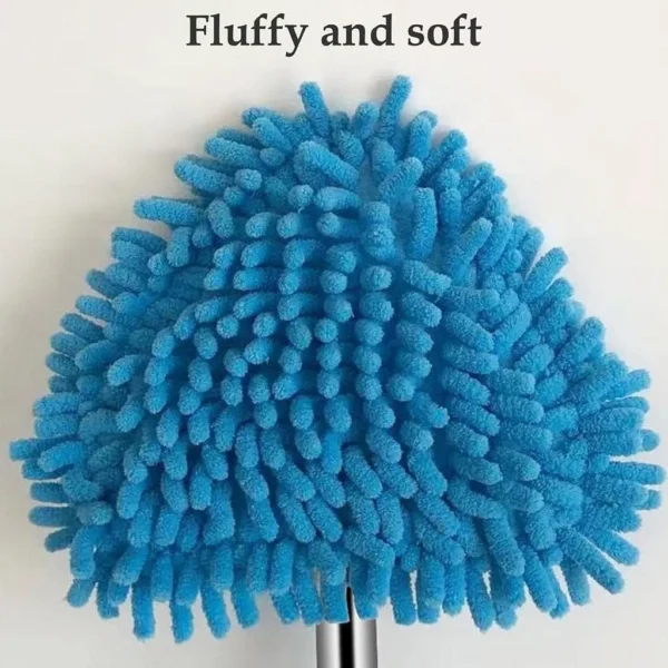 Triangle Mop Steel Rod ,Foldable Microfiber Triangle Fan Cleaning Duster - Image 5