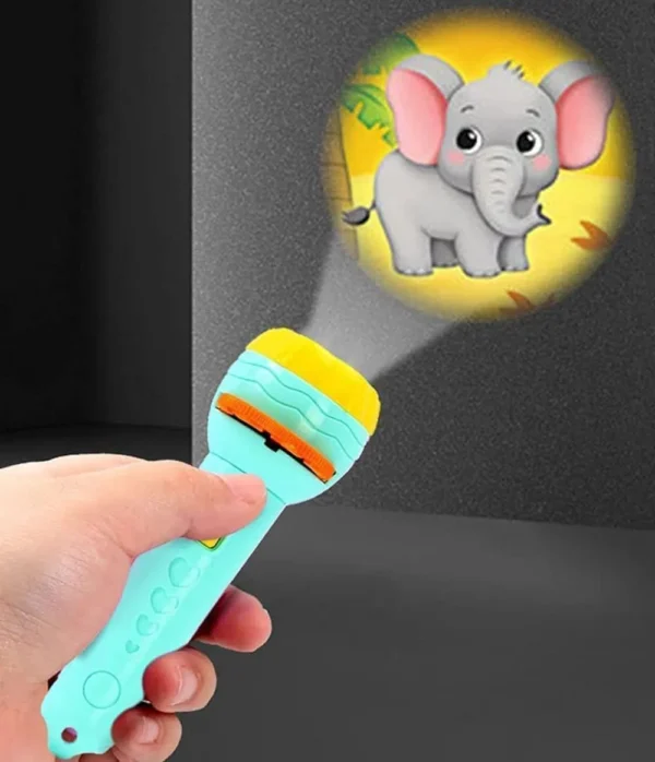 Mini Slide Projector Torch for Kids with Animal Patterns