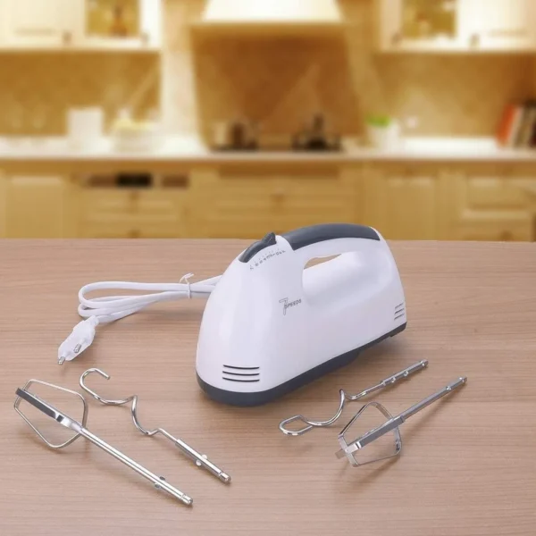 Electric 7 Speed Hand Mixer with 4 Pieces Stainless Blender - Image 3