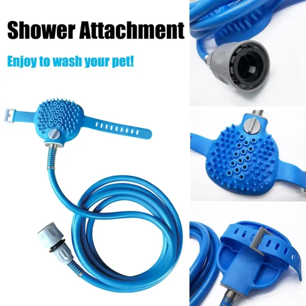 Dog Shower Attachment, Shower Sprayer and Scrubber - Image 9