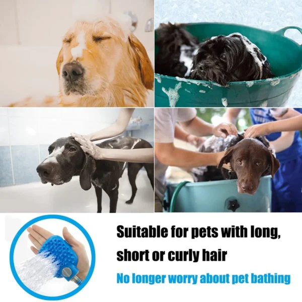 Dog Shower Attachment, Shower Sprayer and Scrubber - Image 7