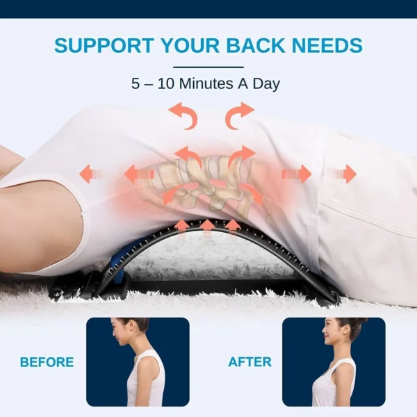 Product Back Stretcher Multi-Level Lumbar Region Back Support for Lower - Image 4