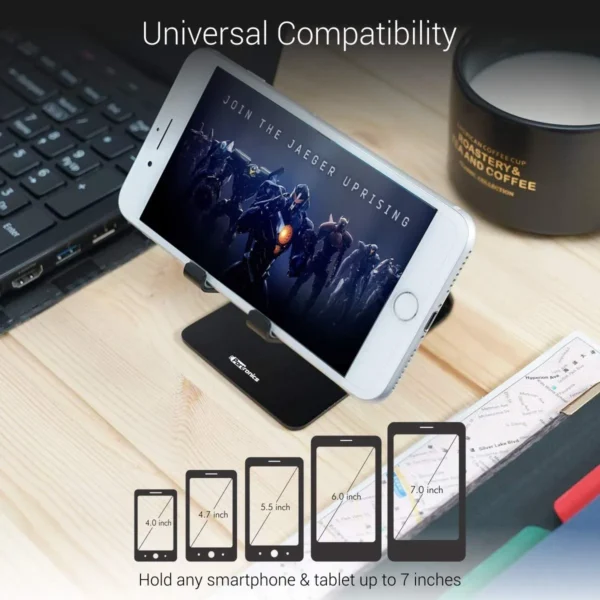 Desktop Stainless Steel Metal Mobile Cell Phone Stand - Image 5