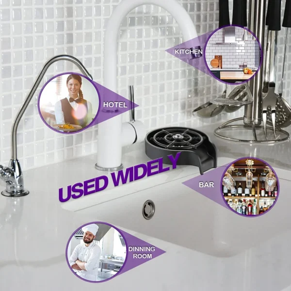 Glass Rinser, Cup Washer for Sink - Image 5