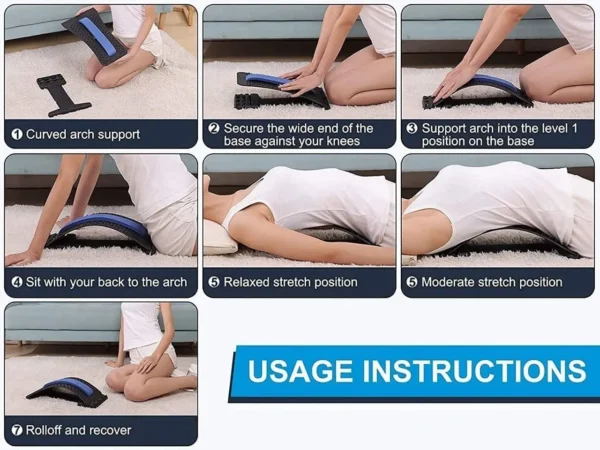 Product Back Stretcher Multi-Level Lumbar Region Back Support for Lower - Image 6