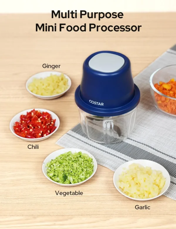 Electric Mini Garlic Chopper - 2-in-1 USB Rechargeable Vegetable Cutter - Image 3