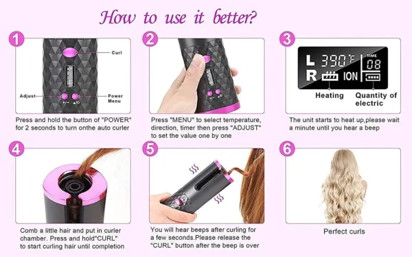 Cordless-Automatic-Hair-Curler-Portable-Curling - Image 6