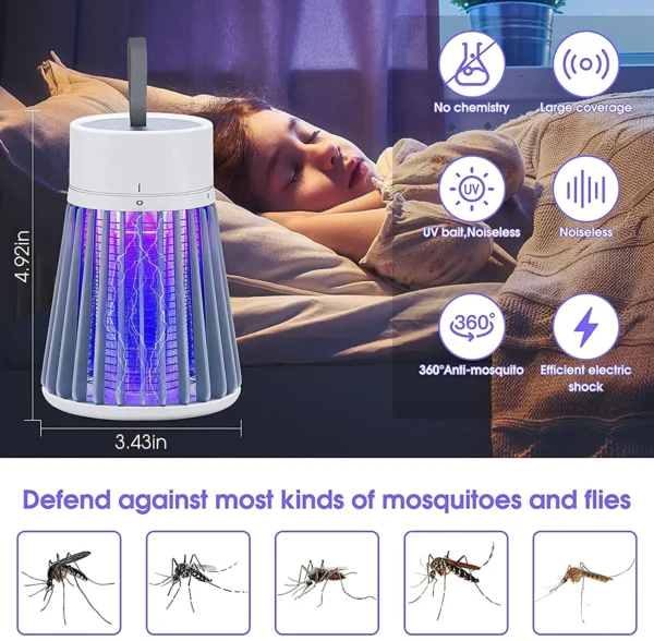 Eco Friendly Electronic LED Mosquito Killer Machine Trap Lamp - Image 7