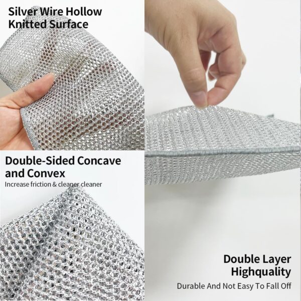 Double Layer Stainless Steel Scrubber Juna - Image 4