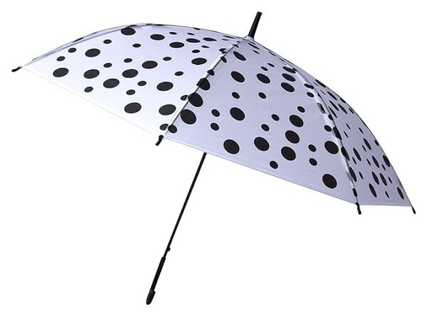 Polka Dot Umbrella - black - Image 3