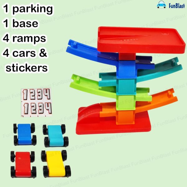 Zig-Zag Ramp Racer 4 Steps Toy - Image 2