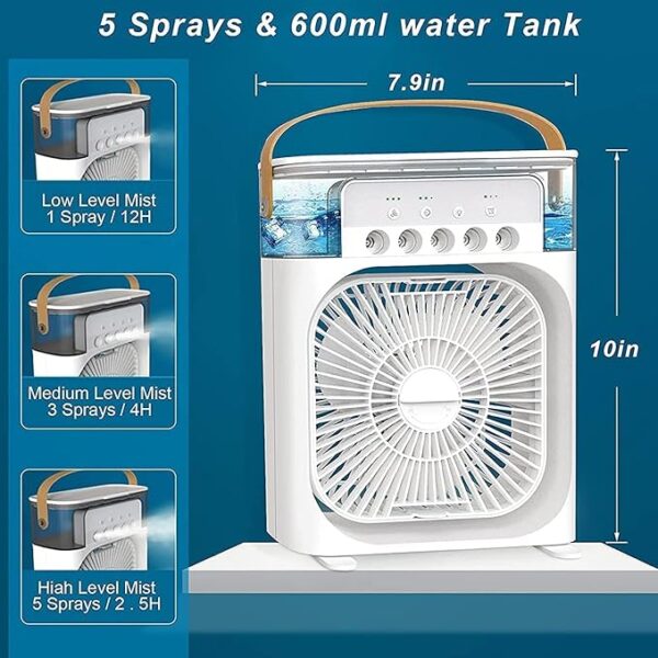 Portable Humidifier Air Cooler Mist - Image 4