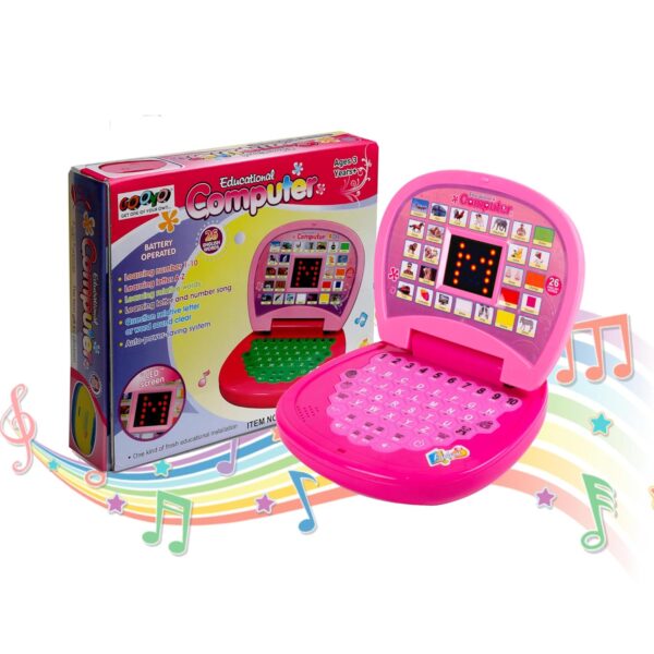 Mini Education Kids Led Laptop Toy - Image 4