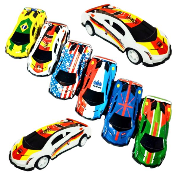 Kids Model Diecast Crash Racino Metal Car Model Series 360 Degree Overturn Car Pull Back Friction Car Pack of 8 Pcs - Image 5