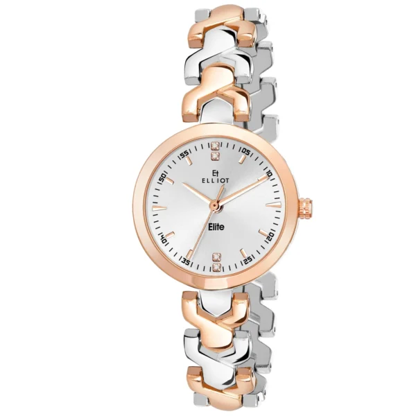Elliot Elite VIII Series Two Tone Premium Wrist Watch For Women